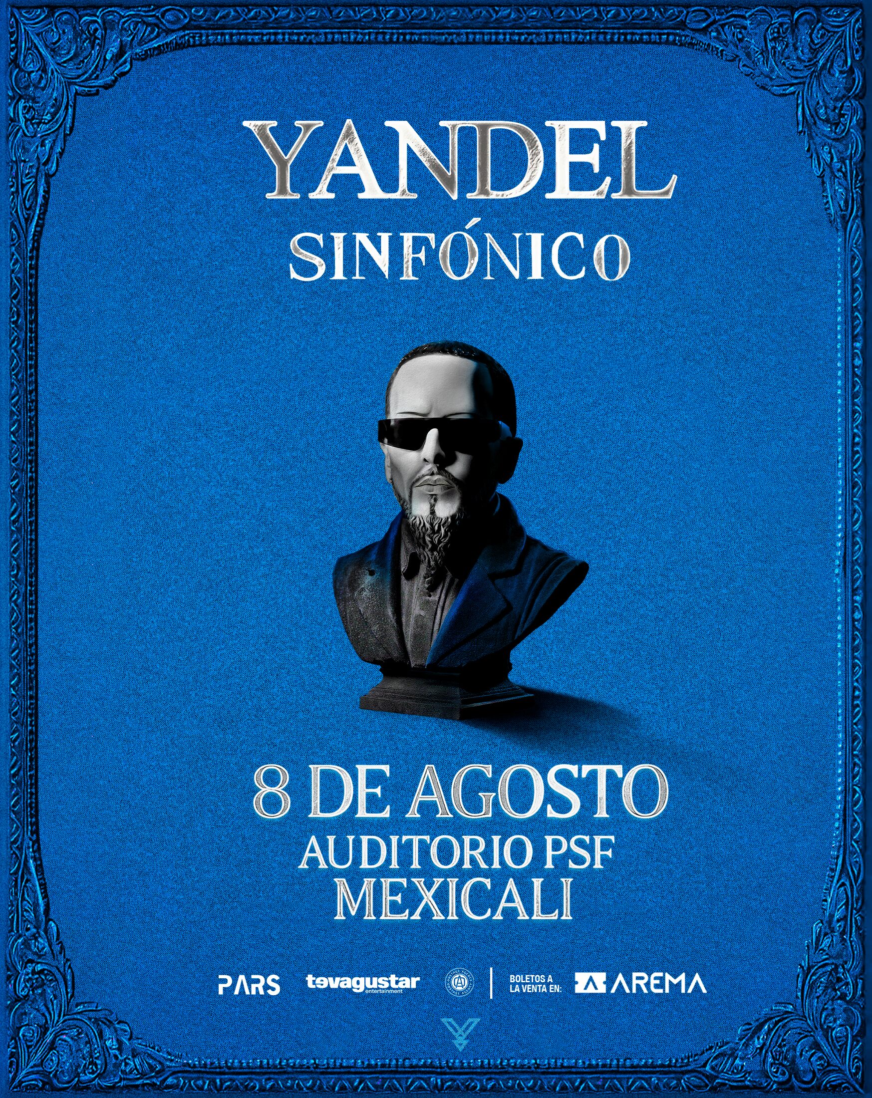 Flyer de Yandel Sinfónico en Mexicali